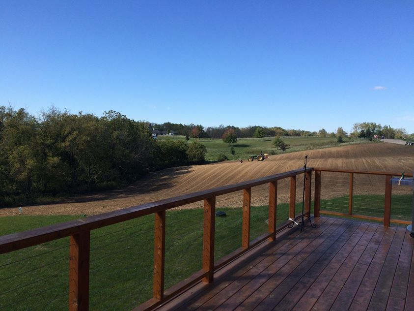 Prairie grass was planted today