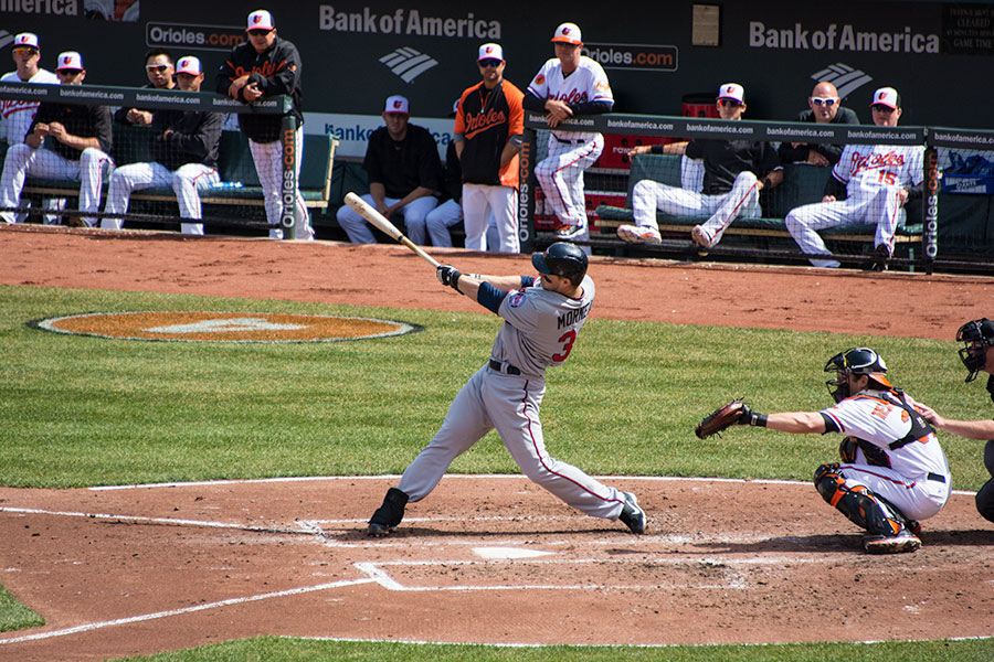 Twins and Orioles - Justin Morneau