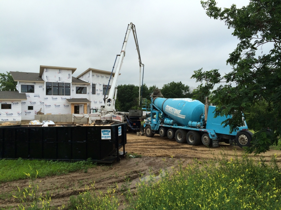 Basement and garage floors getting poured