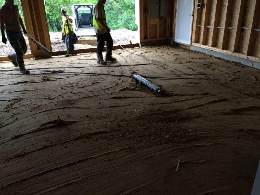 Before the garage floors got poured