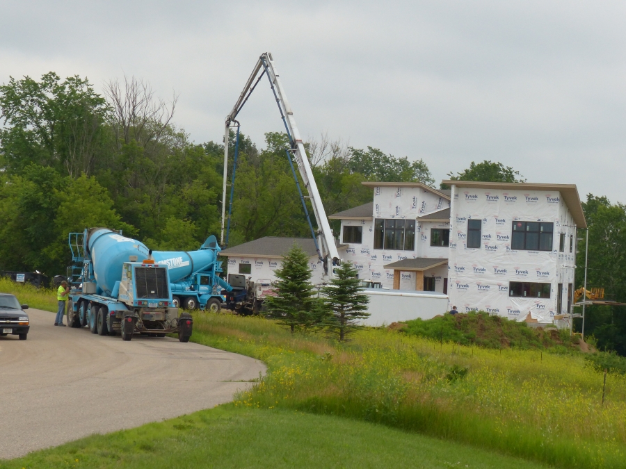 Basement and garage floors getting poured