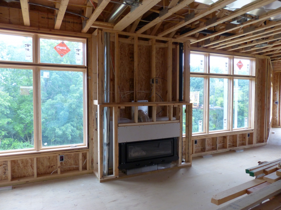 Fireplace in livingroom