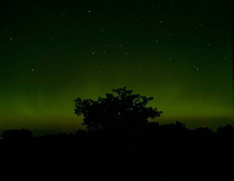 First attempts at shooting the Northern Lights