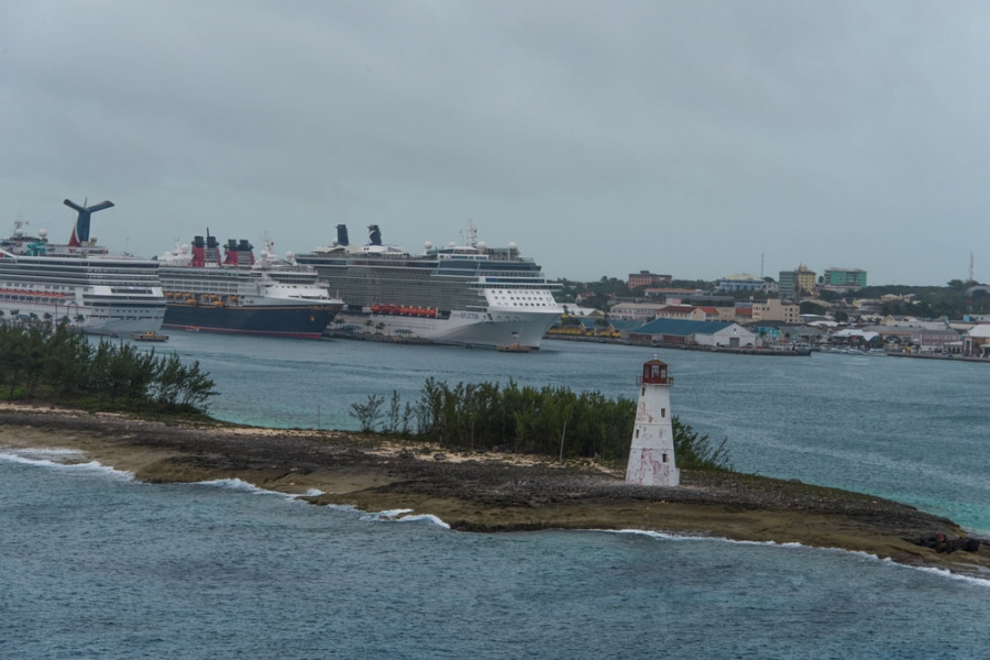 The port at The Bahamas