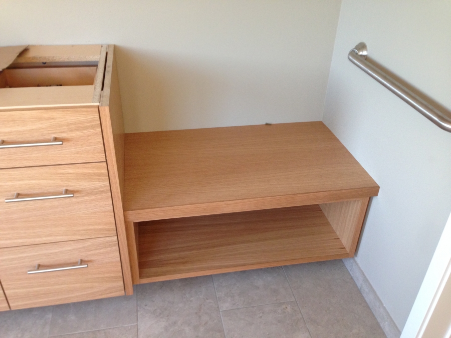 Bench in master bath