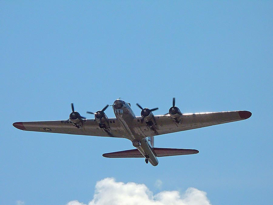 flying over