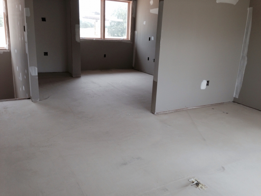 View of the office and exercise room