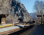 Harpers Ferry, WV Train Station - Maryland is on the other side of the tunnel.