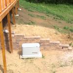 Nearly finished retaining wall