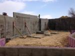 Wall forms have come off.